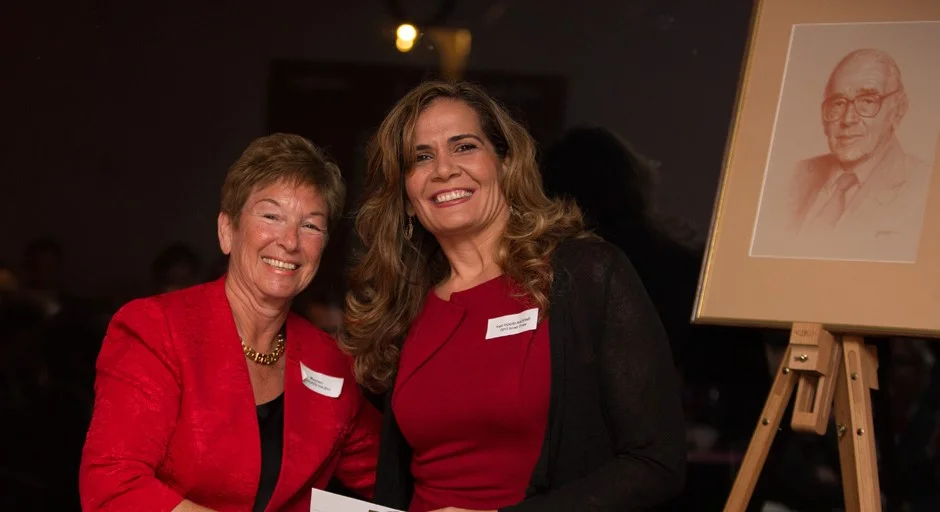 Maureen Foulkes-Hajdu with Professor Houri-Haddad