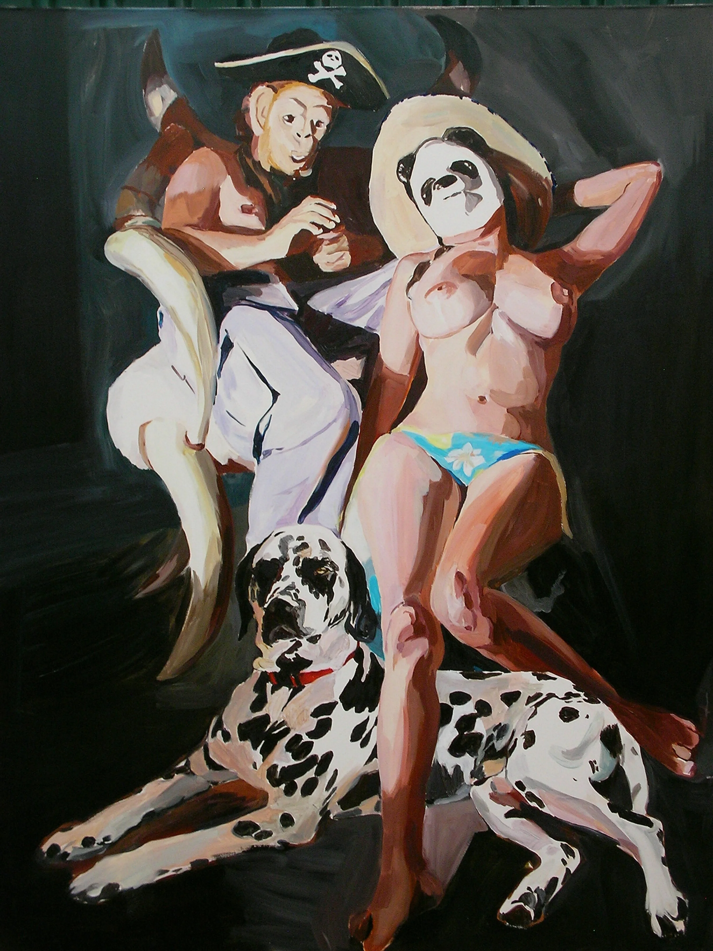 'Feeling the Midday Heat' (2008) oil on canvas 156 x 191 