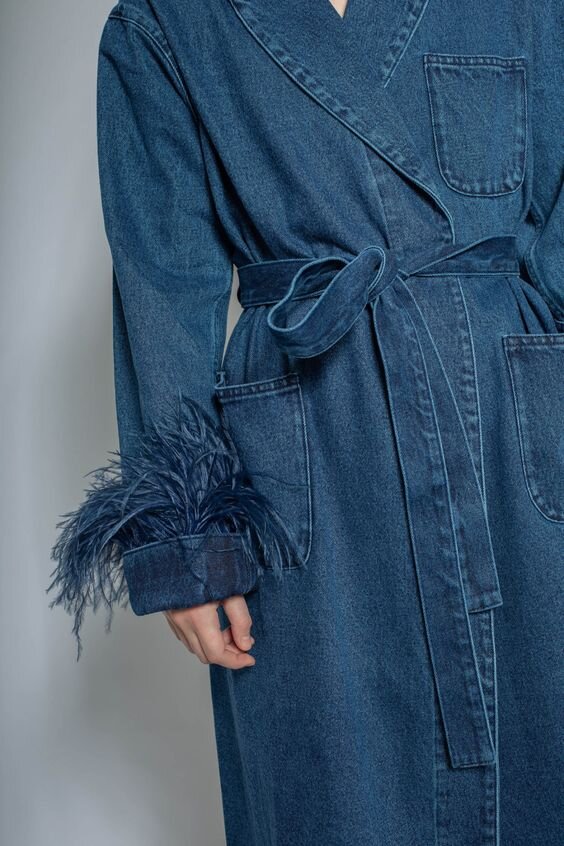 MARQUES ALMEIDA DENIM TRENCH COAT