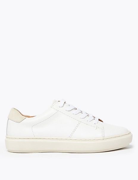 LEATHER LACE UP SNEAKER