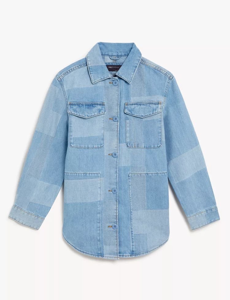 Patchwork denim jacket