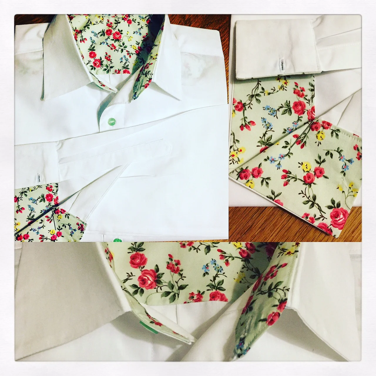 White with pink rose Party Shirt