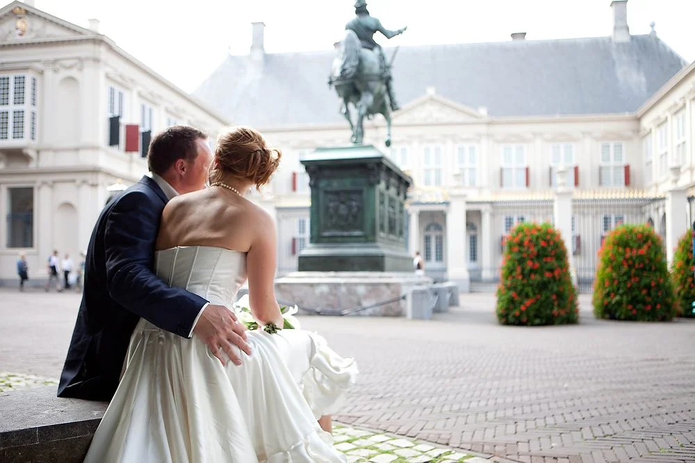 bruidsfotografie bij Paleis Noord Einde in Den Haag