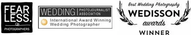 WPJA, Fearless, Wedison awards logo’s