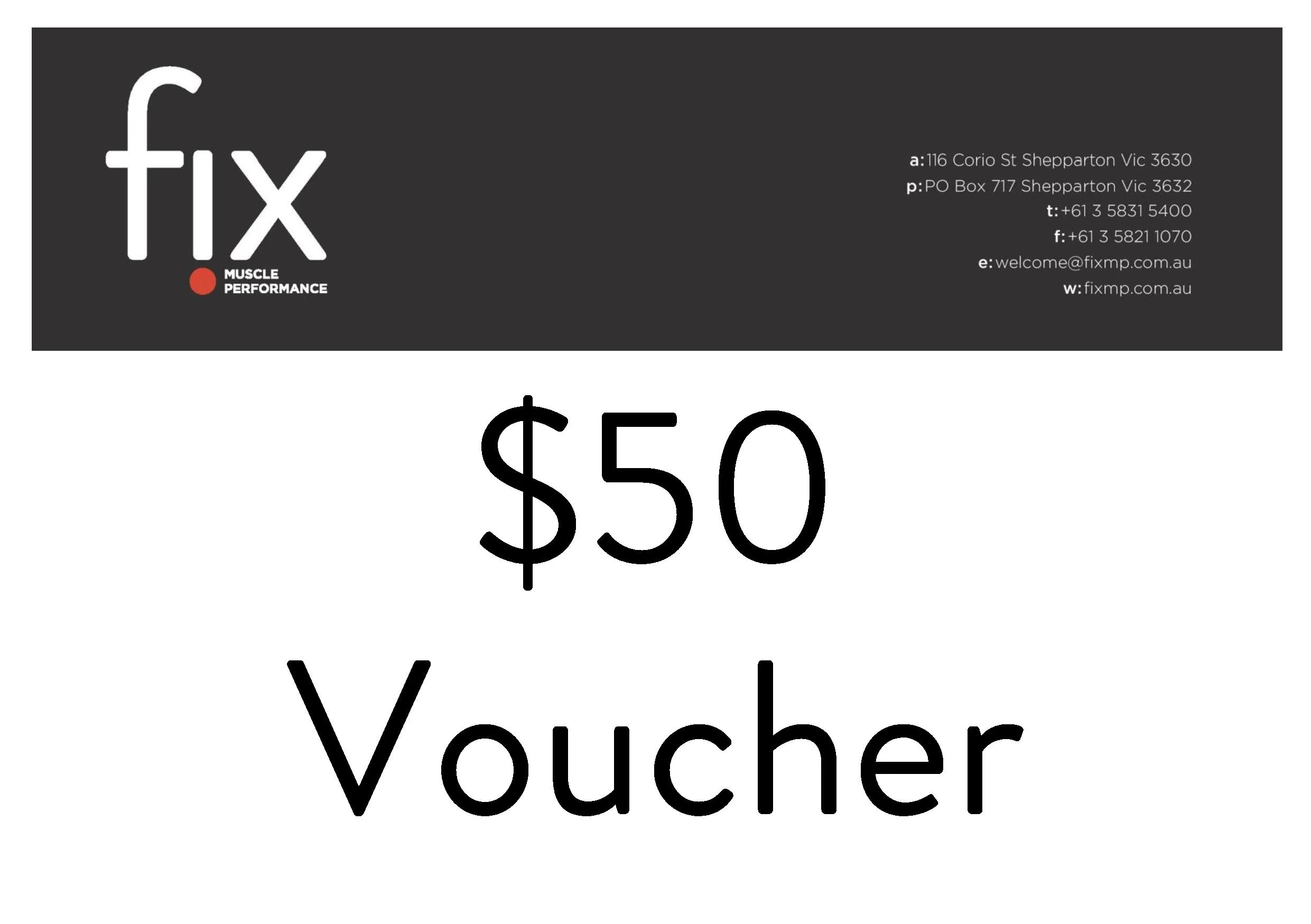 $50 VOUCHER