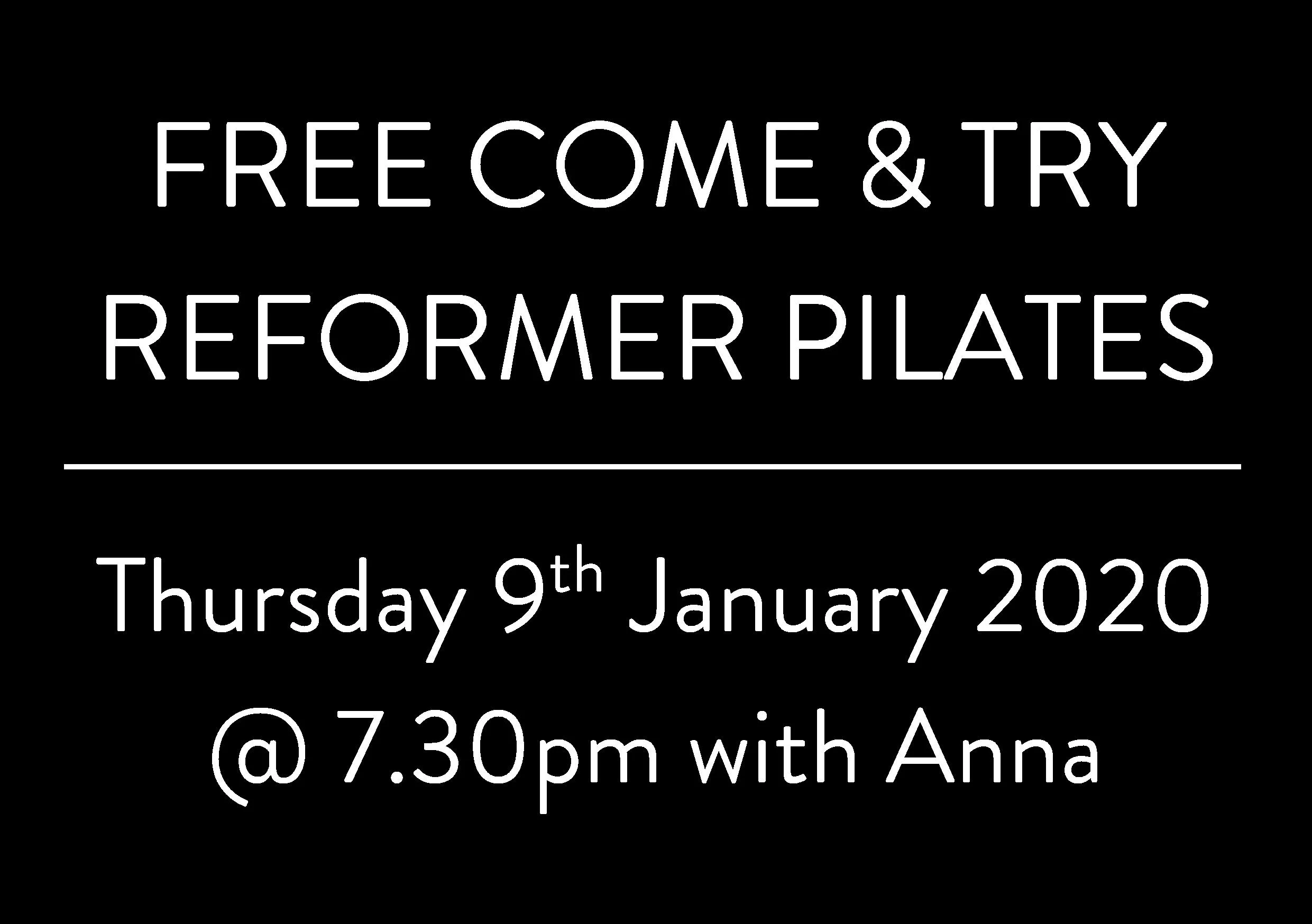 Free Come &amp; Try Pilates Class