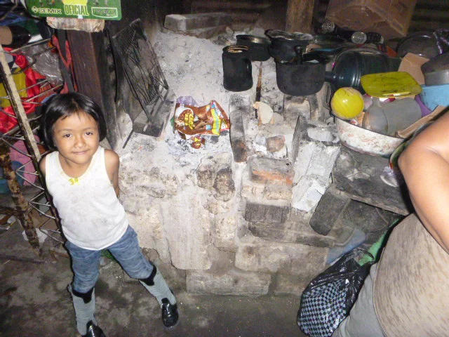 Jeferson's sister in his kitchen at home