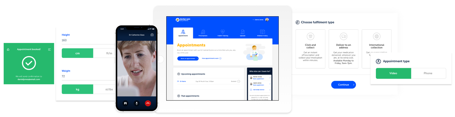 Doctor Care Anywhere — selected project work