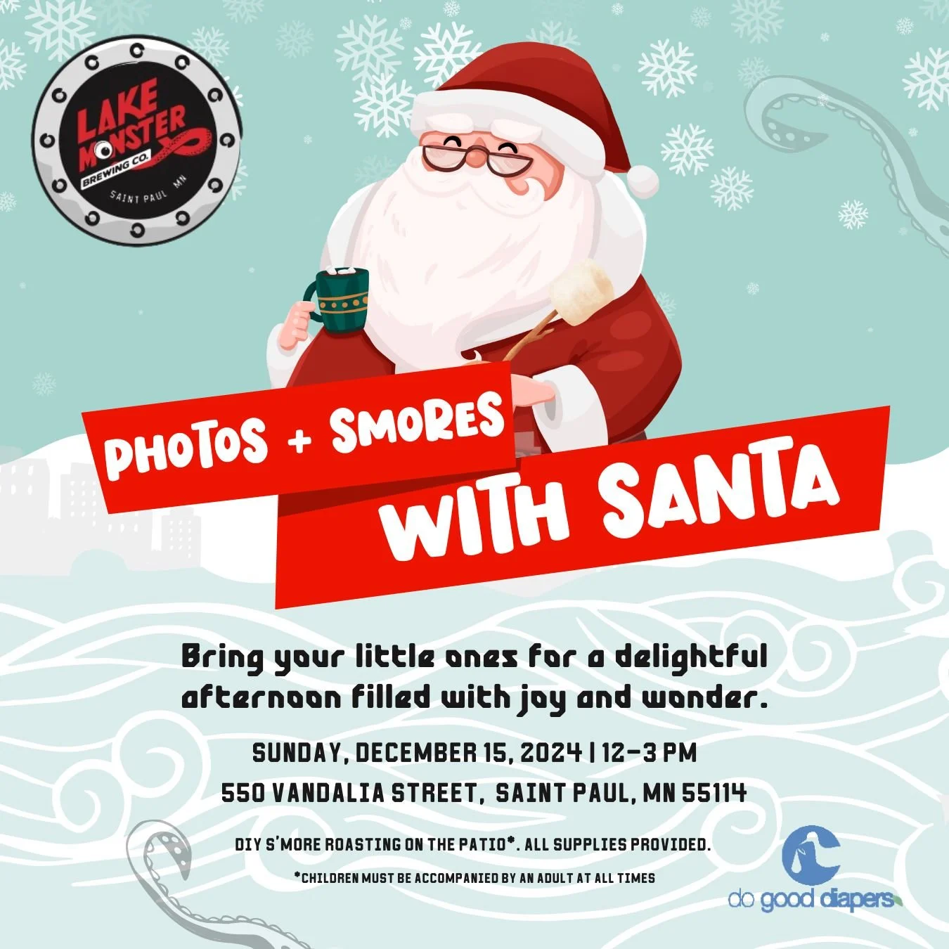 Santa Claus is coming to Lake Monster Brewing!