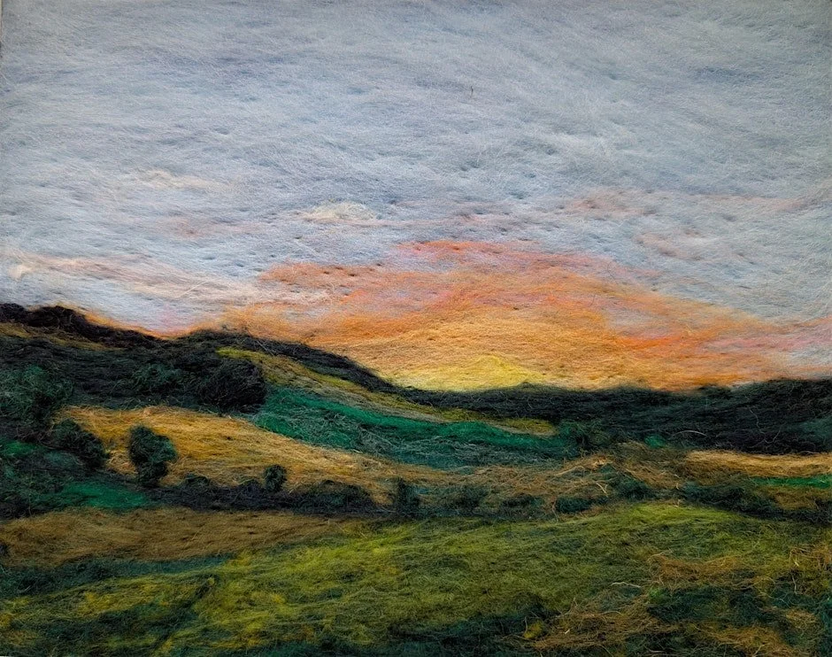 Craft &amp; Craft Sunday: Needle Felted Landscapes