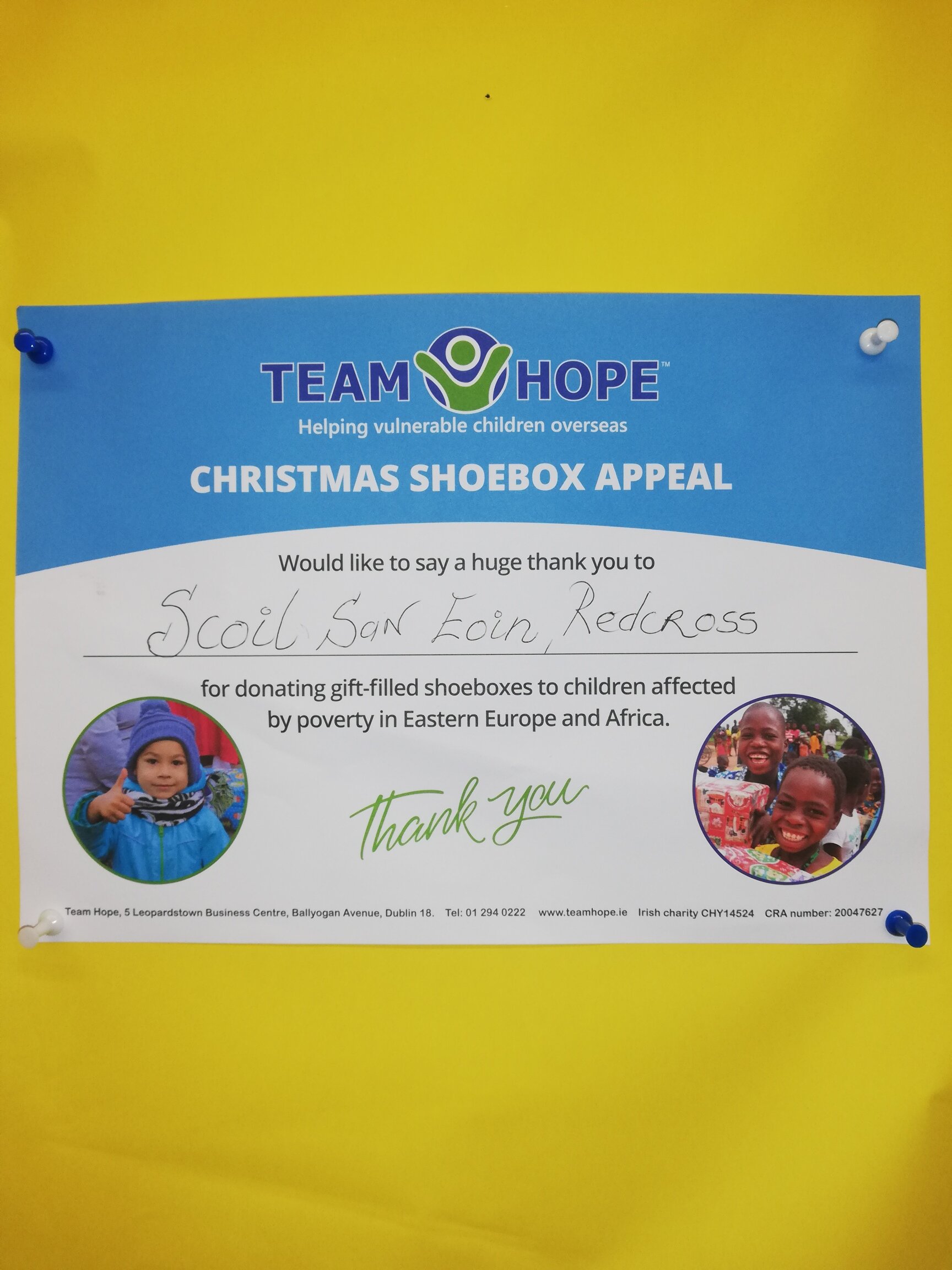 Christmas Shoebox Appeal - Team Hope