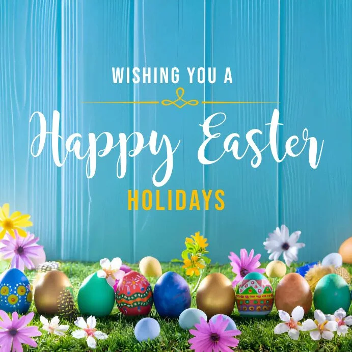 Easter Break - Finish @ 12.30 