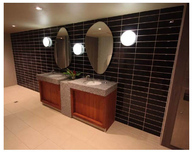 Bathroom Floor - Beige 300 x 600 Rock Bathroom Wall - Gloss Ceramic 100 x 300