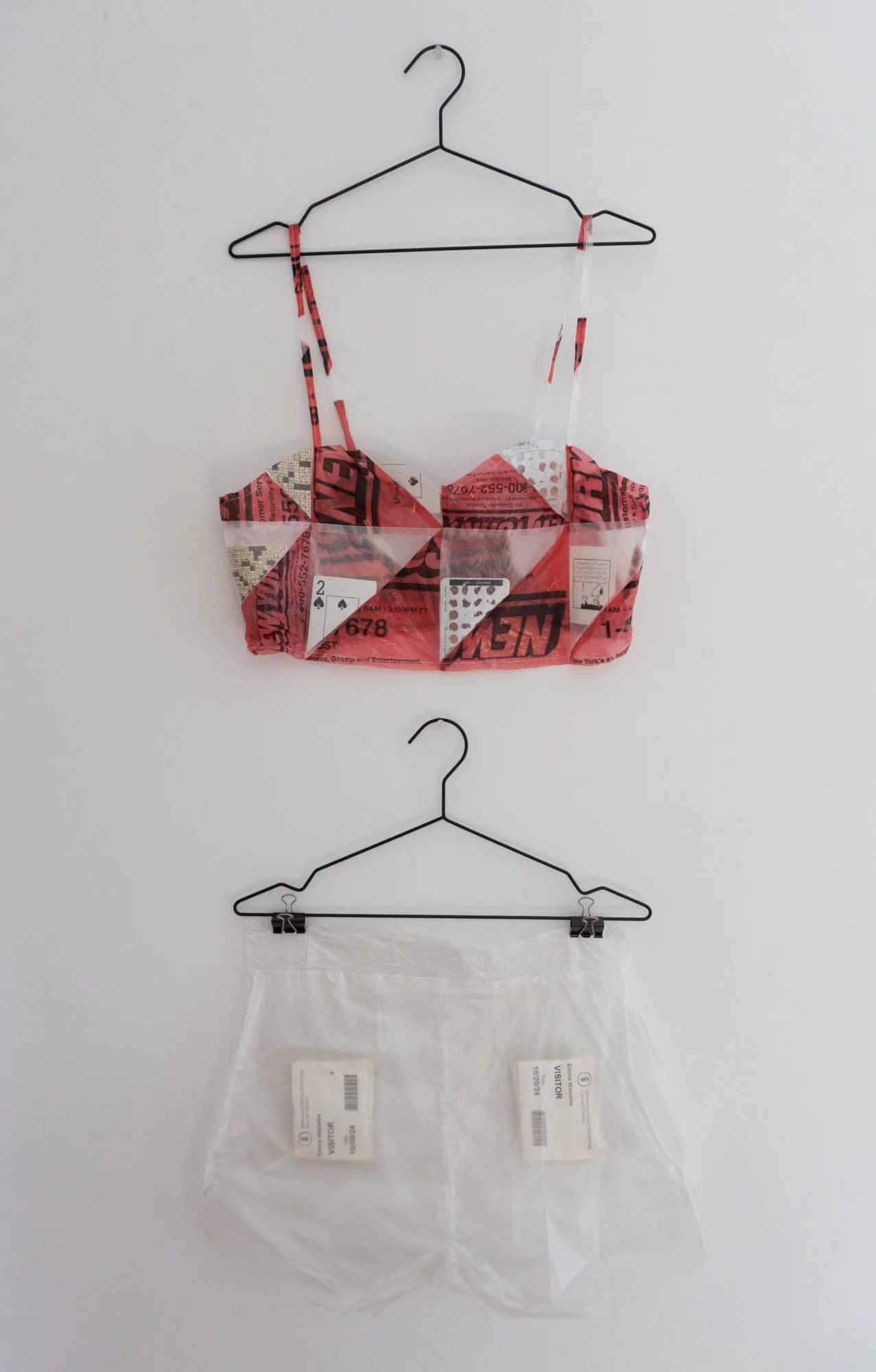 plastic bags and personal ephemera