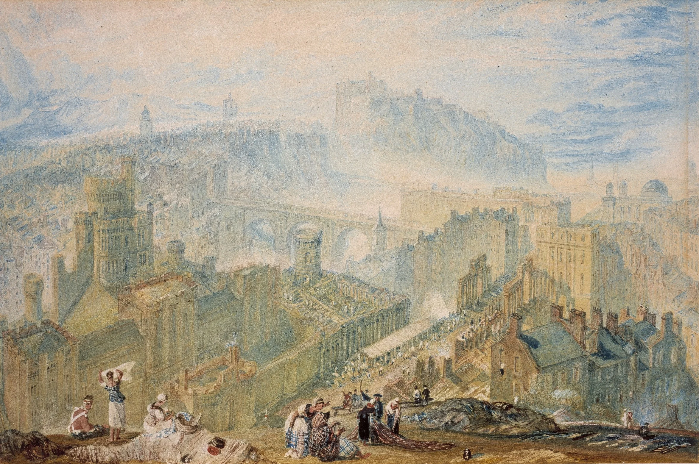 Edinburgh from Calton HIll , William Turner, courtesy of Scottish National Gallery.