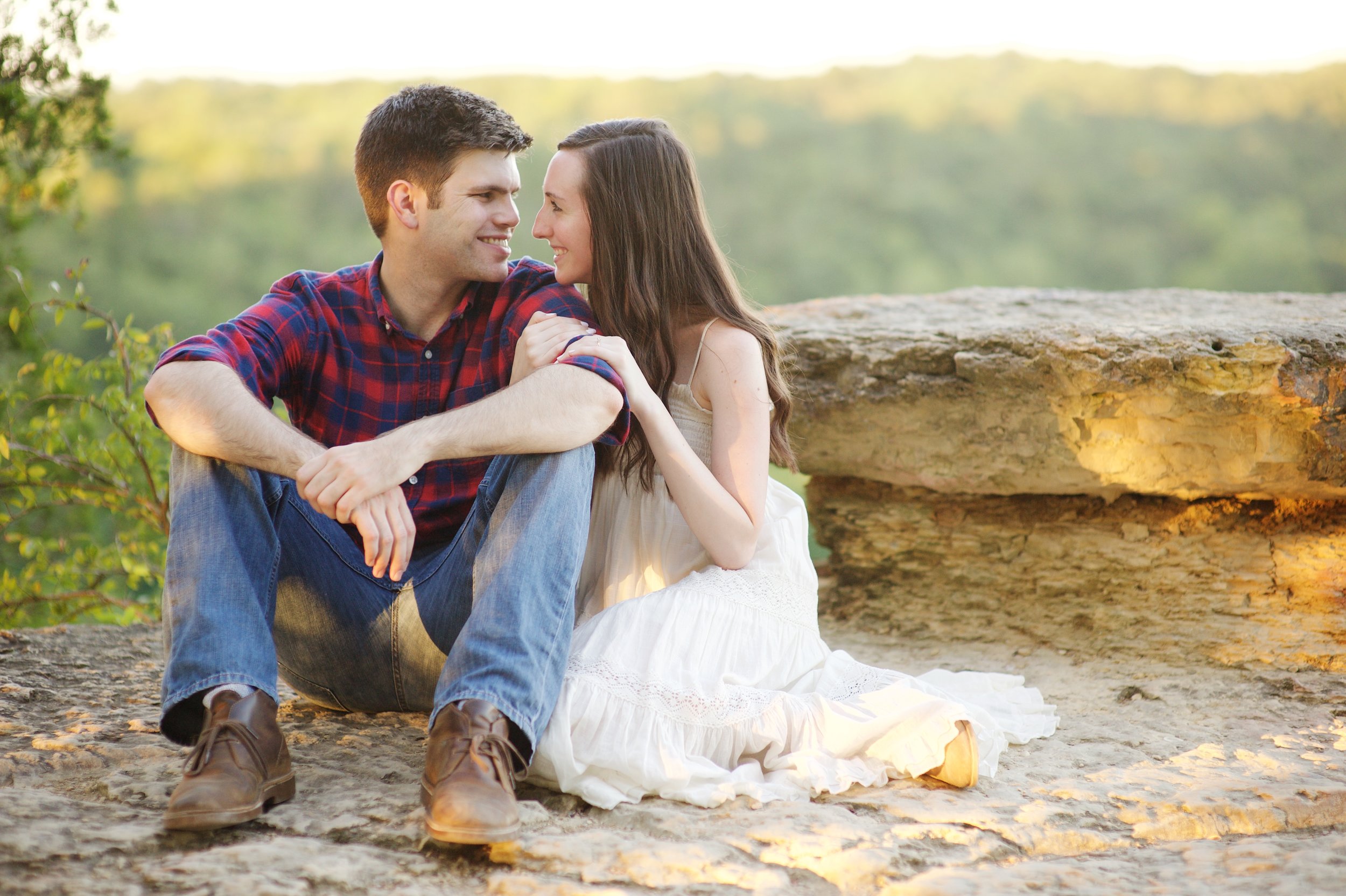 Jenna + John = Narrows of the Harpeth Engagement Session