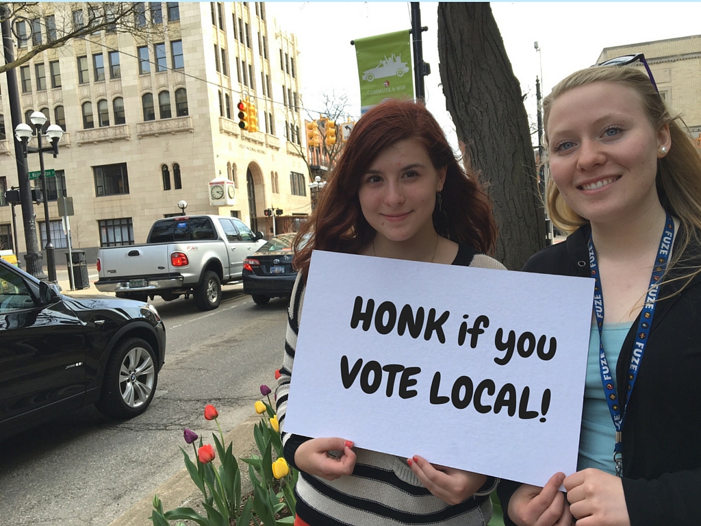 Carina Gold & Chloe Fraleigh on Main Street.