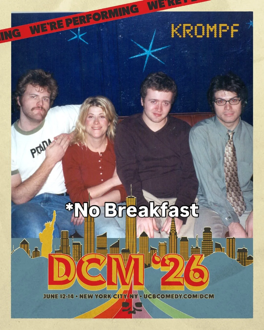 KROMPF is back at the DCM. Feeding the Gator at 5:30 Saturday Night. Tix at ucbcomedy.com