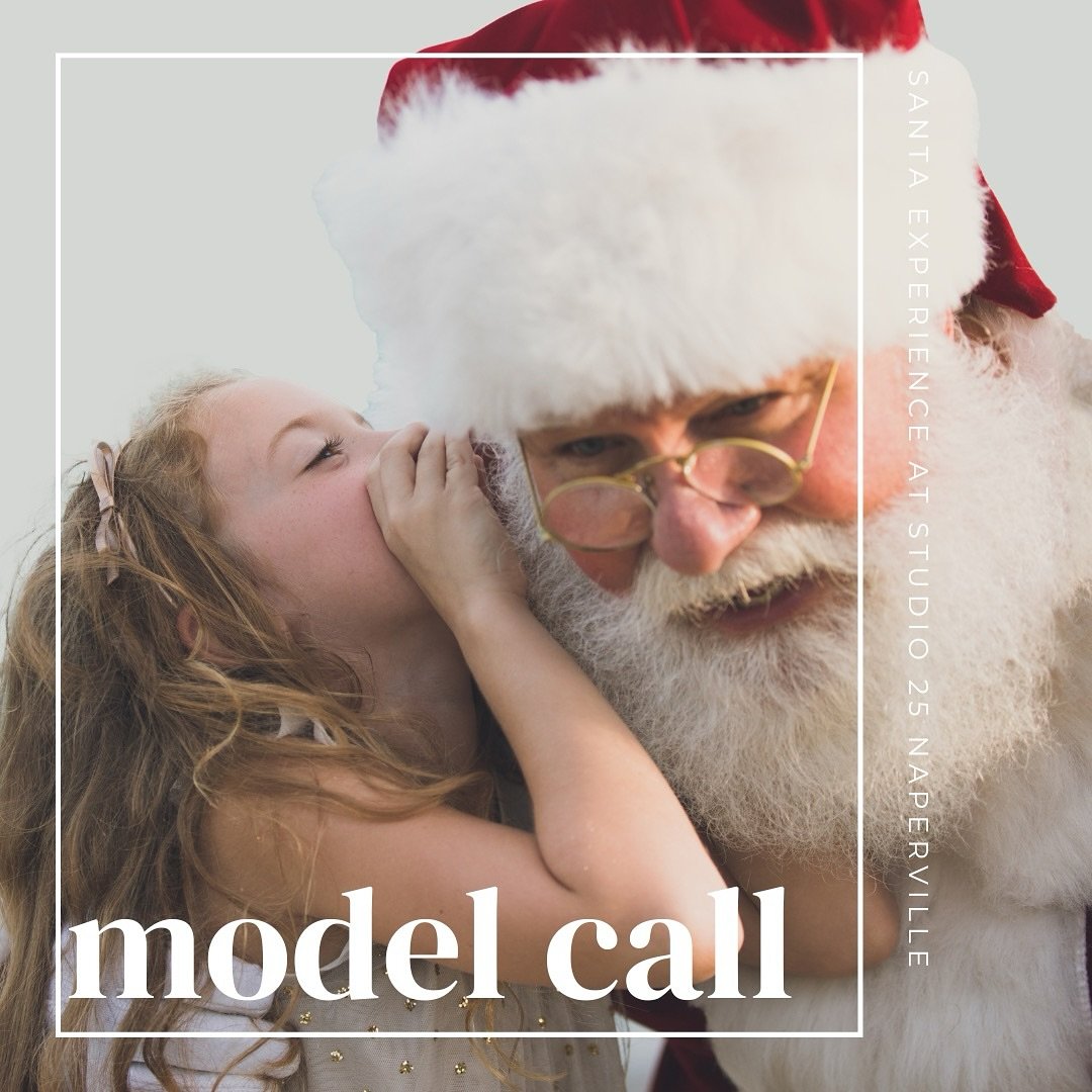 📸 MODELS NEEDED! 📸

Santa is making an early stop at Studio 25 Naperville on June 18th, and we need kiddos (ages 3+) to model for our Santa Experience photo session! 🎅🌴

For just $100, you&rsquo;ll get:
✨ A magical 10-minute session with Santa
✨ 