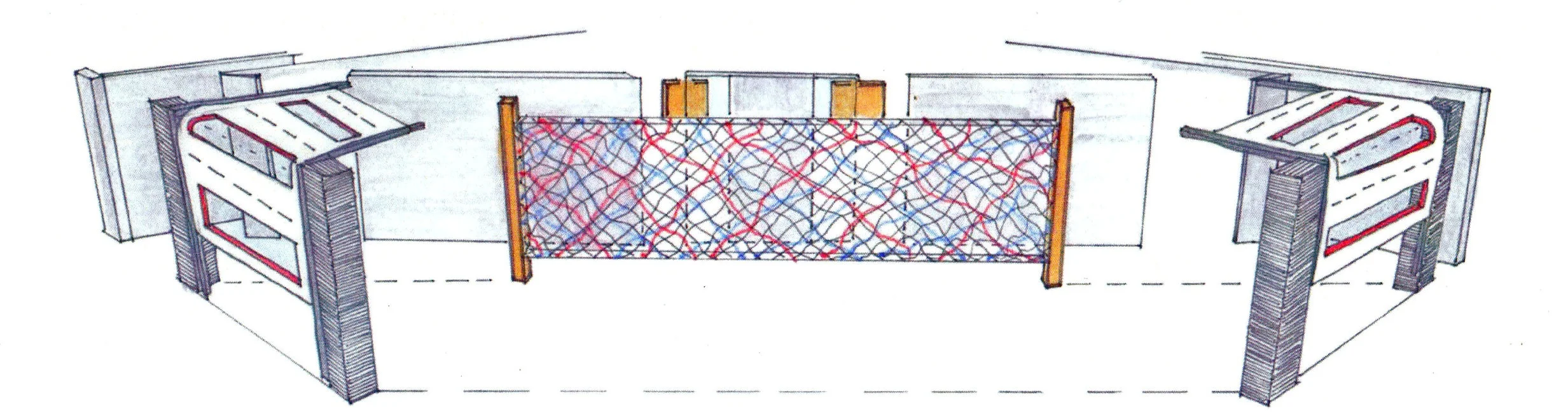 communal flex space, learning center