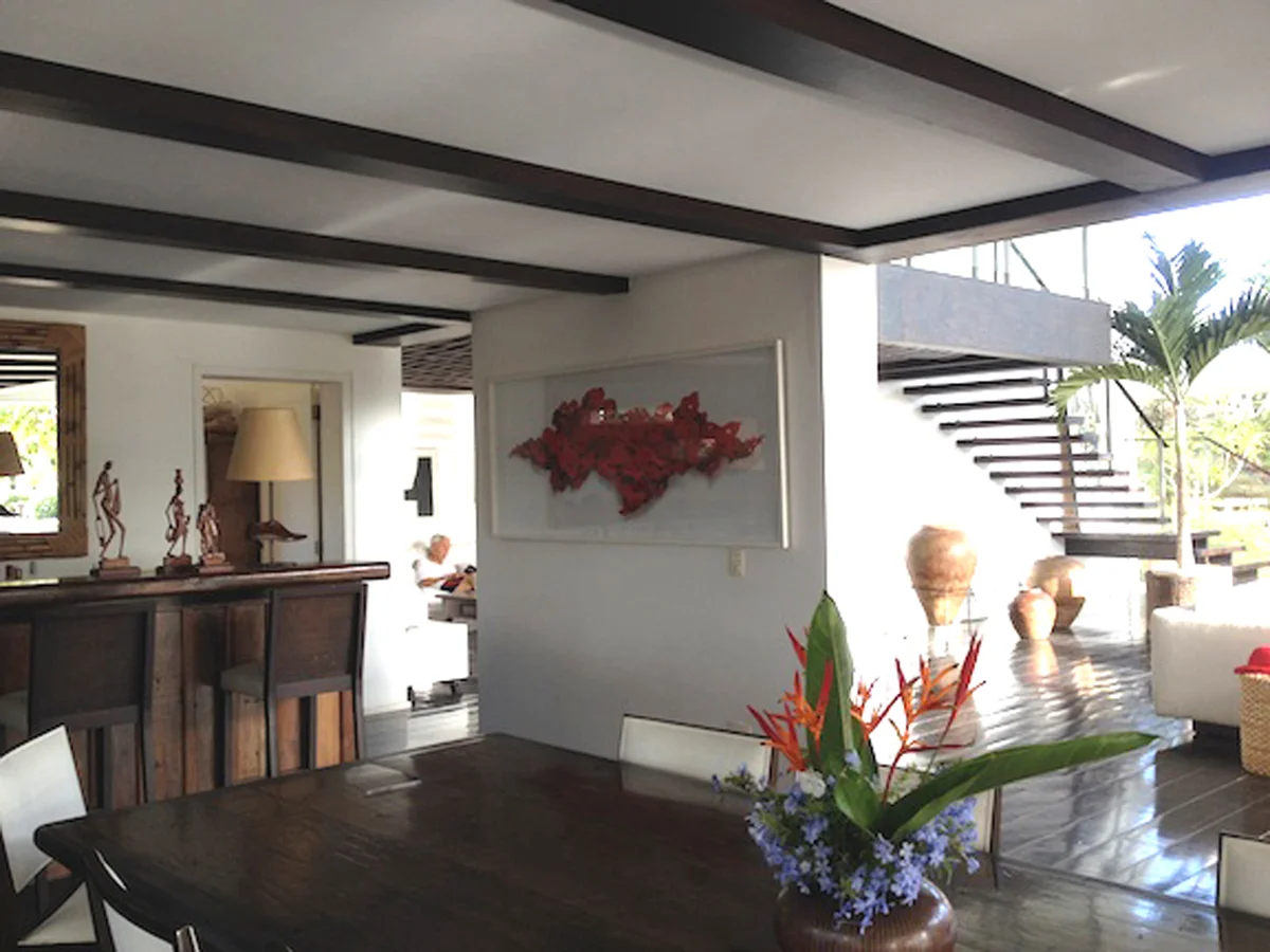 FLAMBOYANT print, in Buzios, Brazil residence