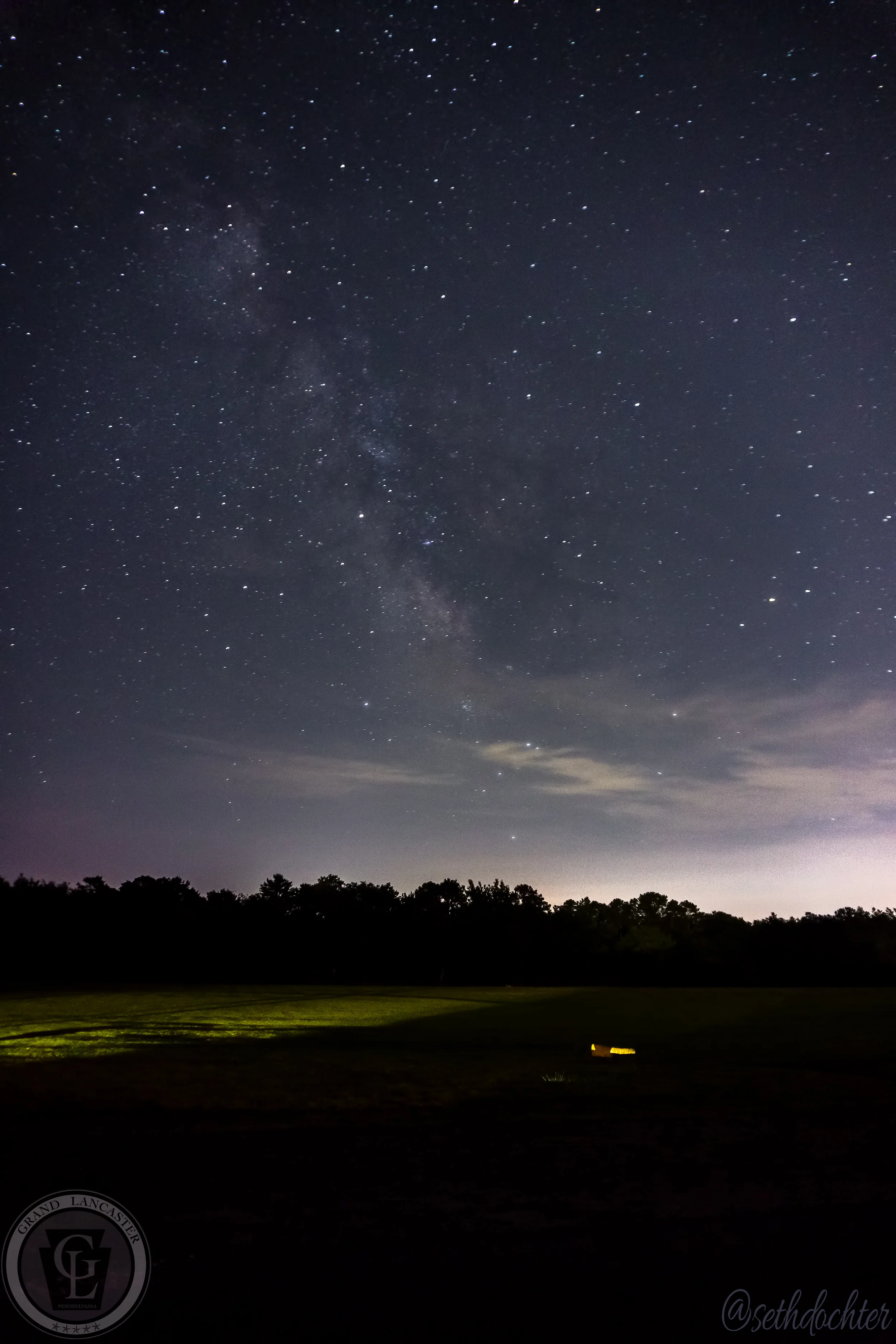 The Milky Way as seen at Cape Henlopen State Park while we waited for the traffic to ease up after the fireworks