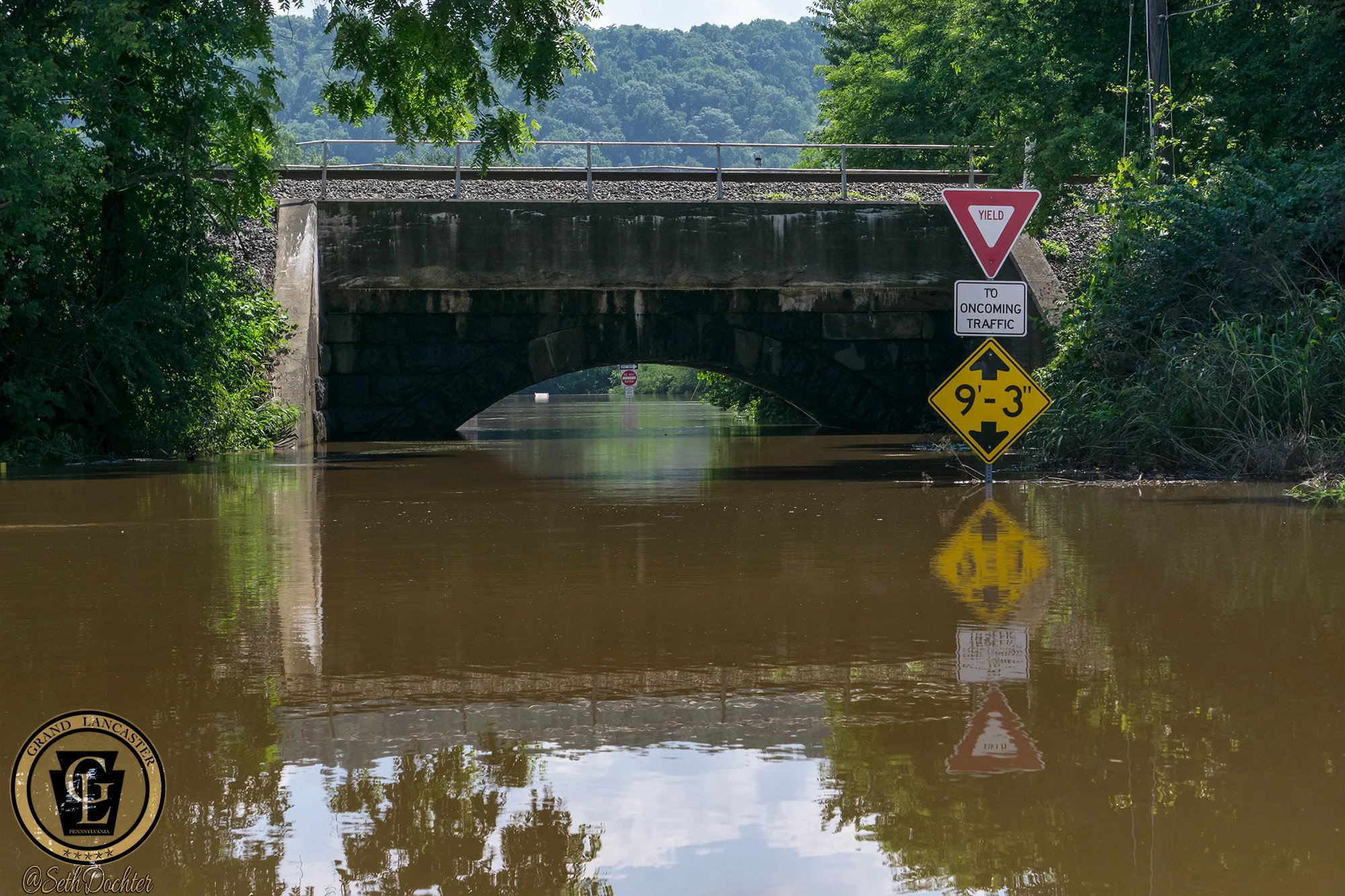 I think the #awayproject is going to have to return to East Donegal Township's River Front Park. This tunnel is the only public road in or out.