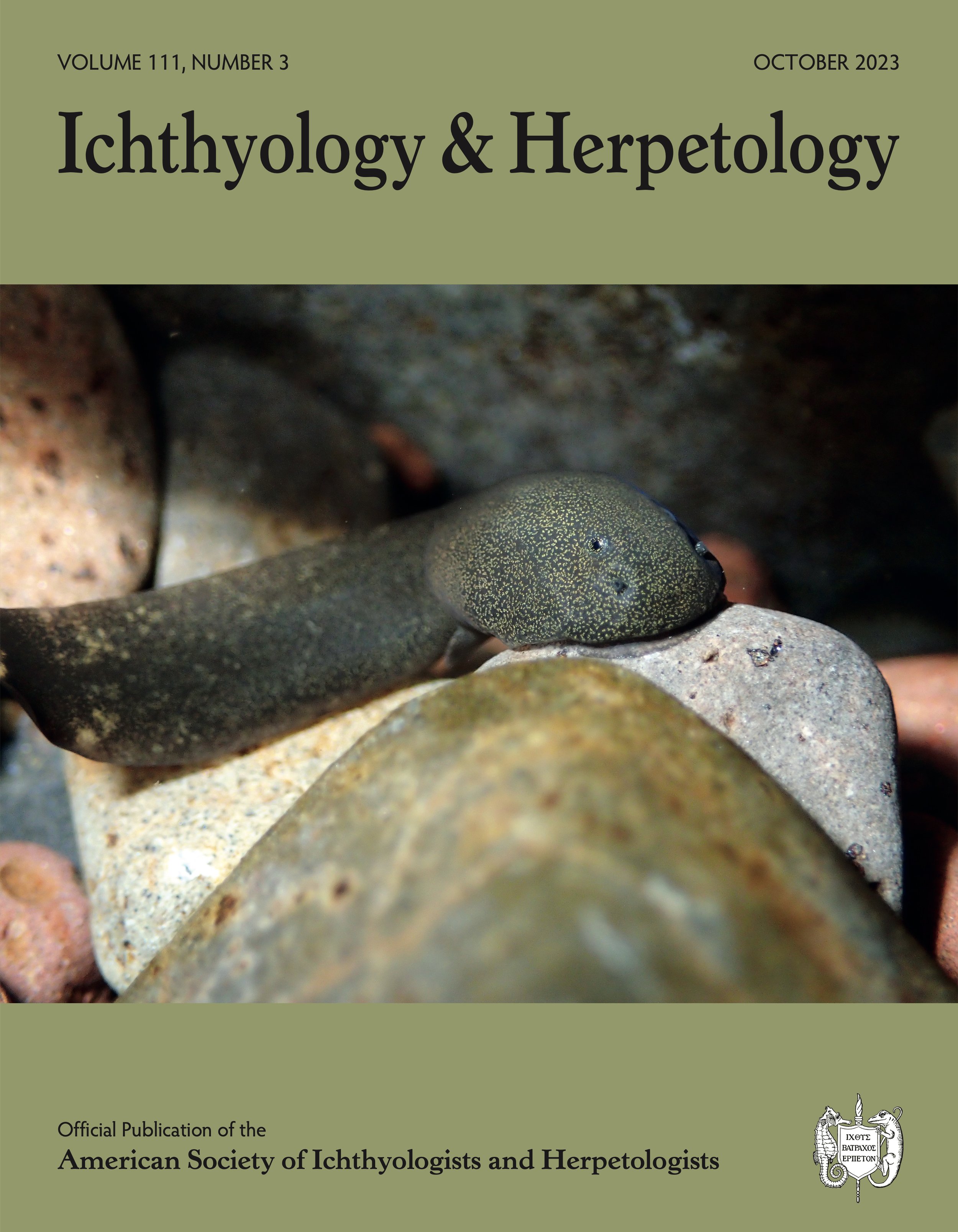 Ichthyology &amp; Herpetology 2023 Issue 3 Cover