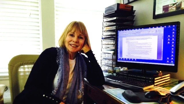Brenda Greene, author and co-owner of Resume Synergy, at her desk