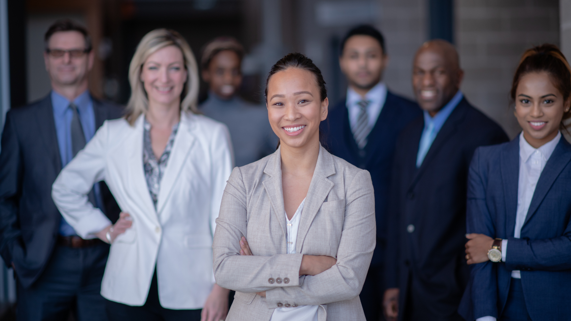 Group of confident professional women
