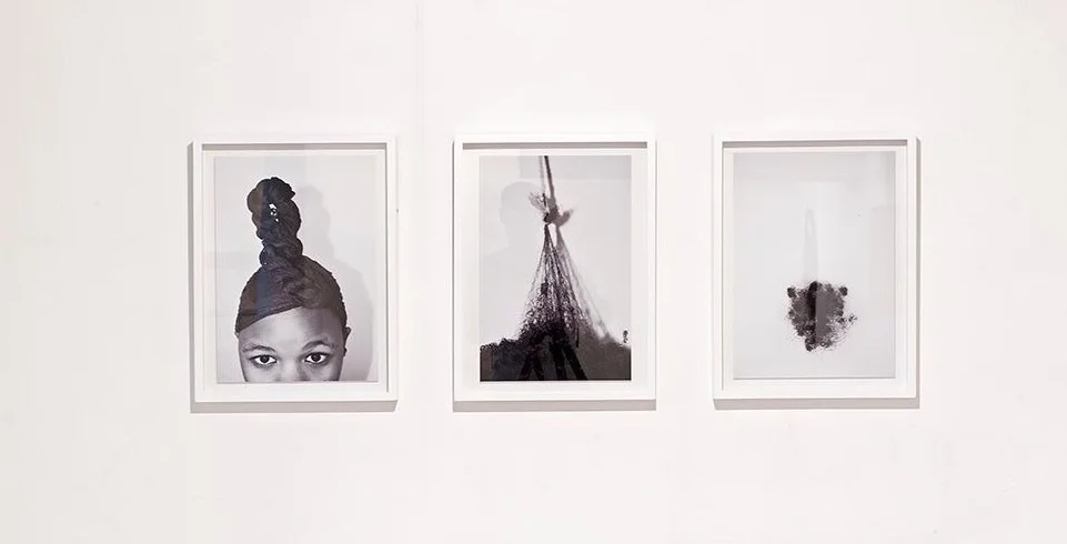 Pinky Mayeng, Moriri, 2014. Photographic Triptych. Courtesy of iQhiya.