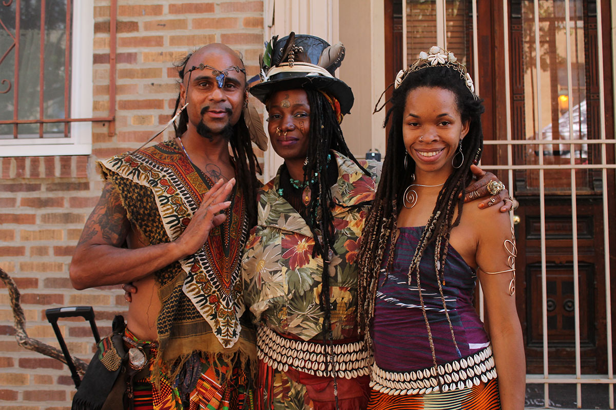 Maxim vs Prophet, Rain Water and Janee rock earth tones at the Odunde Festival on South Street in Philadelphia, Pa. on