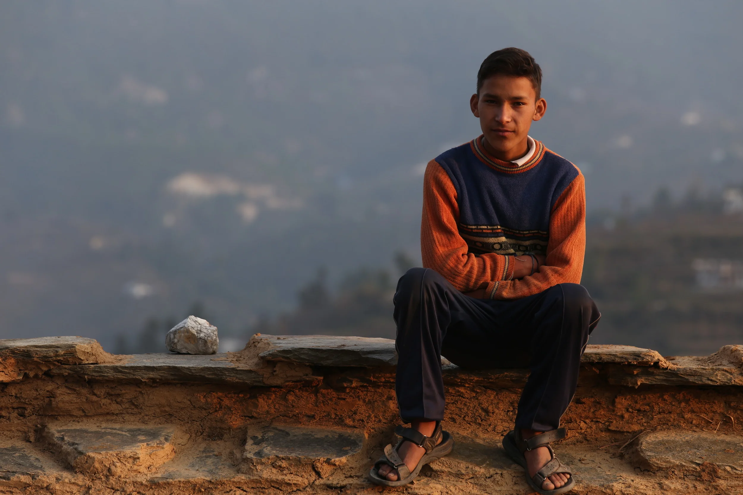  Madan, 14 - Rooftop Chillin, Uttarakhand, India, Nov. 2015 
