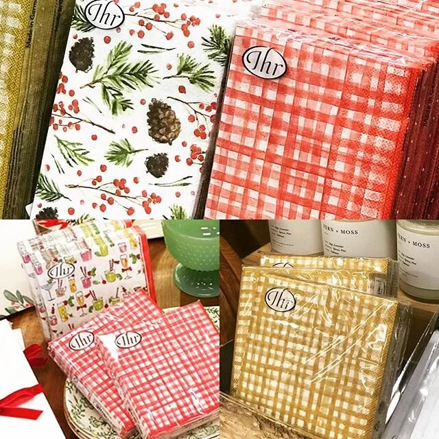 All paper cocktail napkins and guest towels 50% off!  We still have some great gifts too.  We are open until 6:00 today. #merrymerry #mainlineshopping #berwynpa #devonpa #waynepa #bestcardsintown