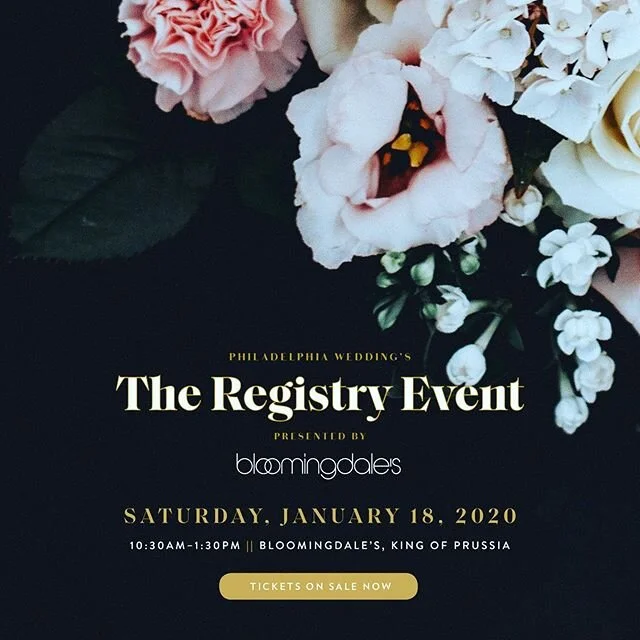 Getting married in 2020? Come see us @bloomingdales @kop_mall this Saturday and recieve a special discount on your wedding invitations!Presented by @philawedding. #bridalregistry #weddinginvitations #savethedates #custominvitations #mainlineweddings #phillyweddings