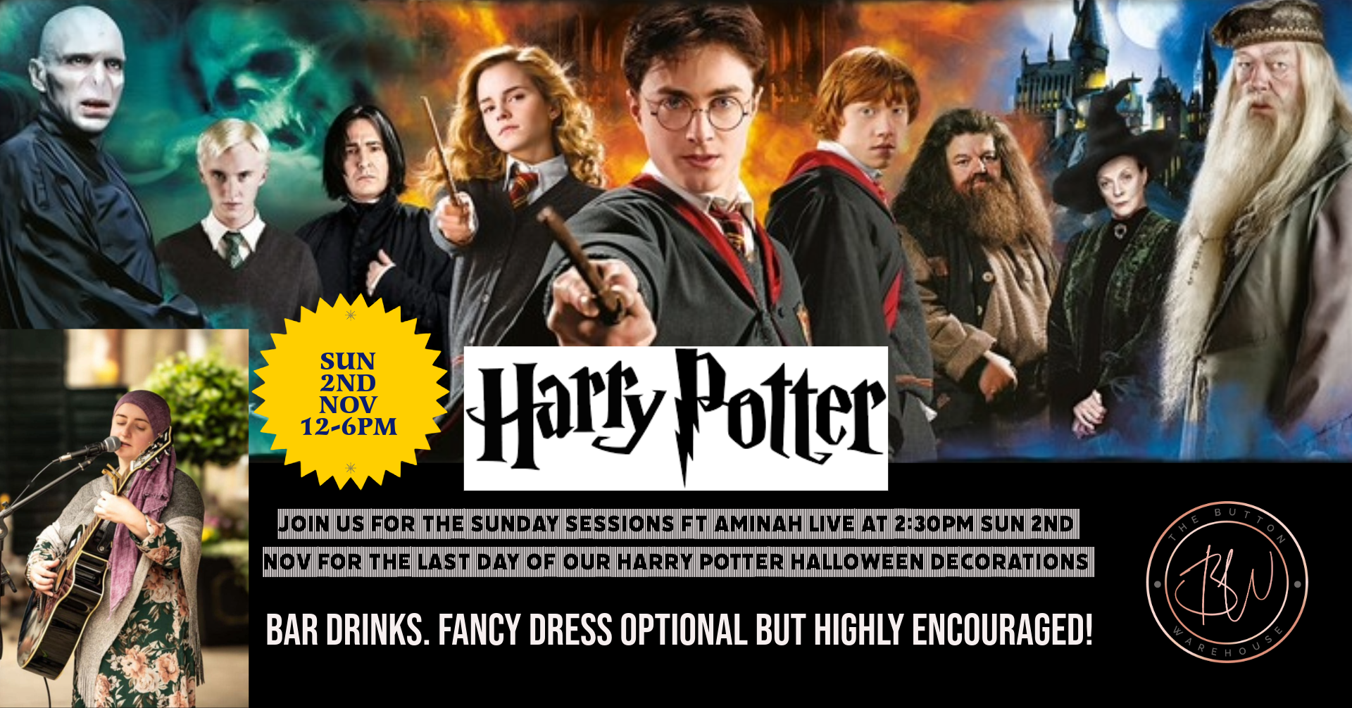 THE SUNDAY SESSIONS FT. AMINAH - HARRY POTTER THEMED HALLOWEEN 