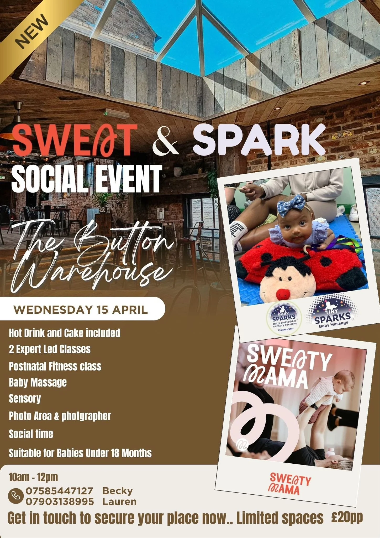 SWEAT &amp; SPARK SOCIAL EVENT - TICKETED EVENT