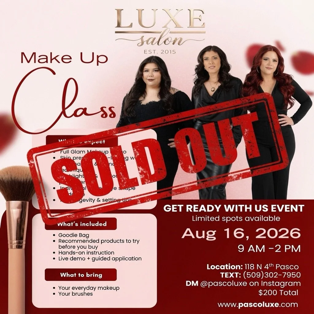 ✨Due to high demand&hellip; we just opened 2 more spots for our Makeup Class! 🔥 &hellip;don&rsquo;t wait until it&rsquo;s too late and you can&rsquo;t sign up.

This is your last chance to join us for a full glam experience, hands-on instruction, an
