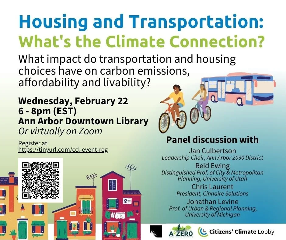 Housing &amp; Transportation: What's the Climate Connection? (Hybrid)