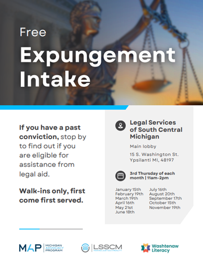 Free Walk-in Expungement Intake (In-person)