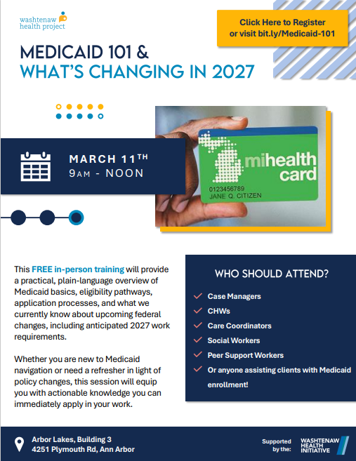 Medicaid 101 and What's Changing in 2027 (In-person)
