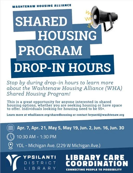 Shared Housing Program Drop-in Hours (In-person)