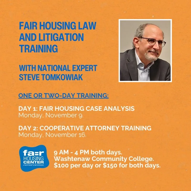 Fair Housing Law and Litigation Training (In-person)