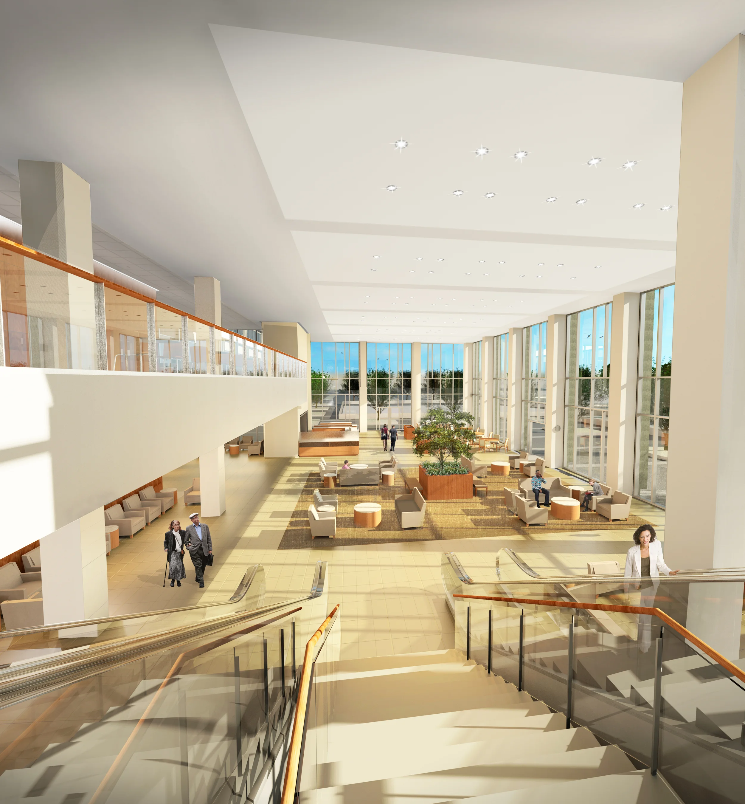 LMC Expansion - Atrium (Stair View)