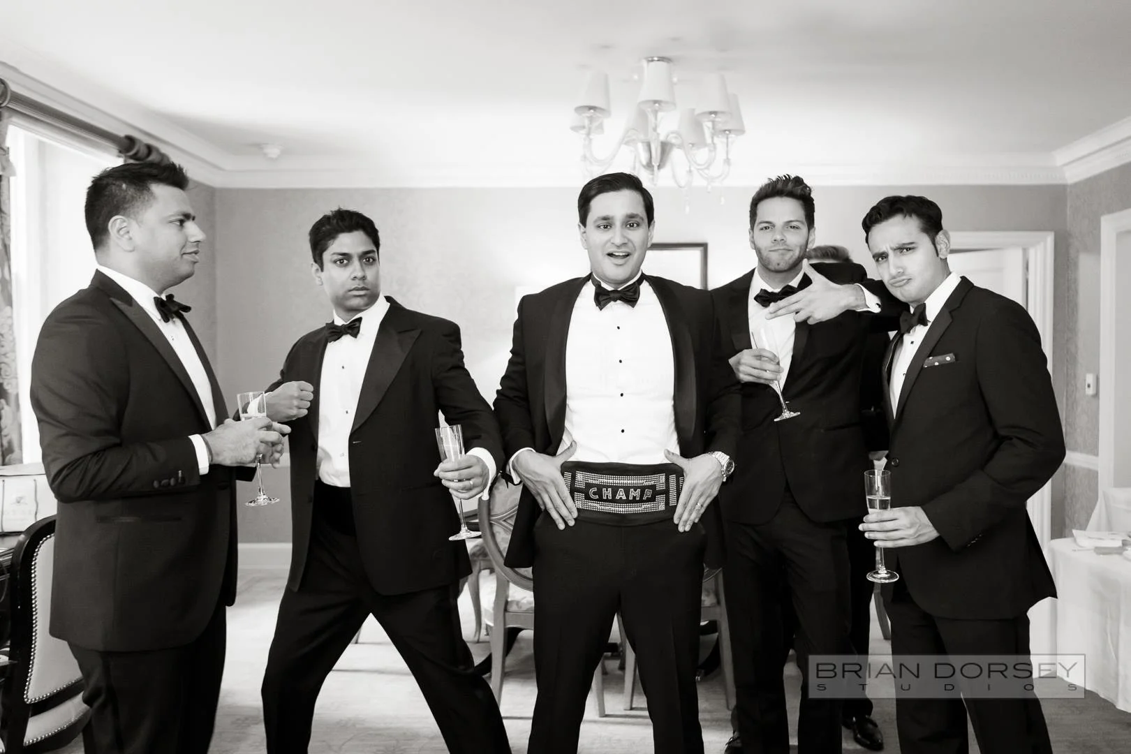 Groomsmen at wedding