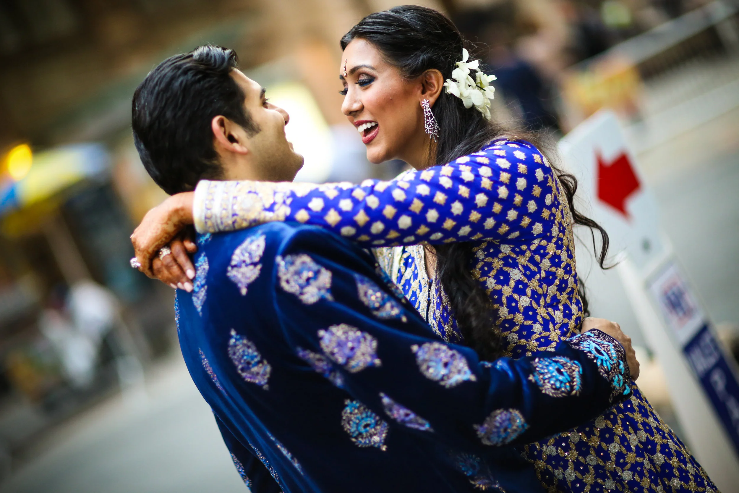 Beautiful Indian Smiling Couple