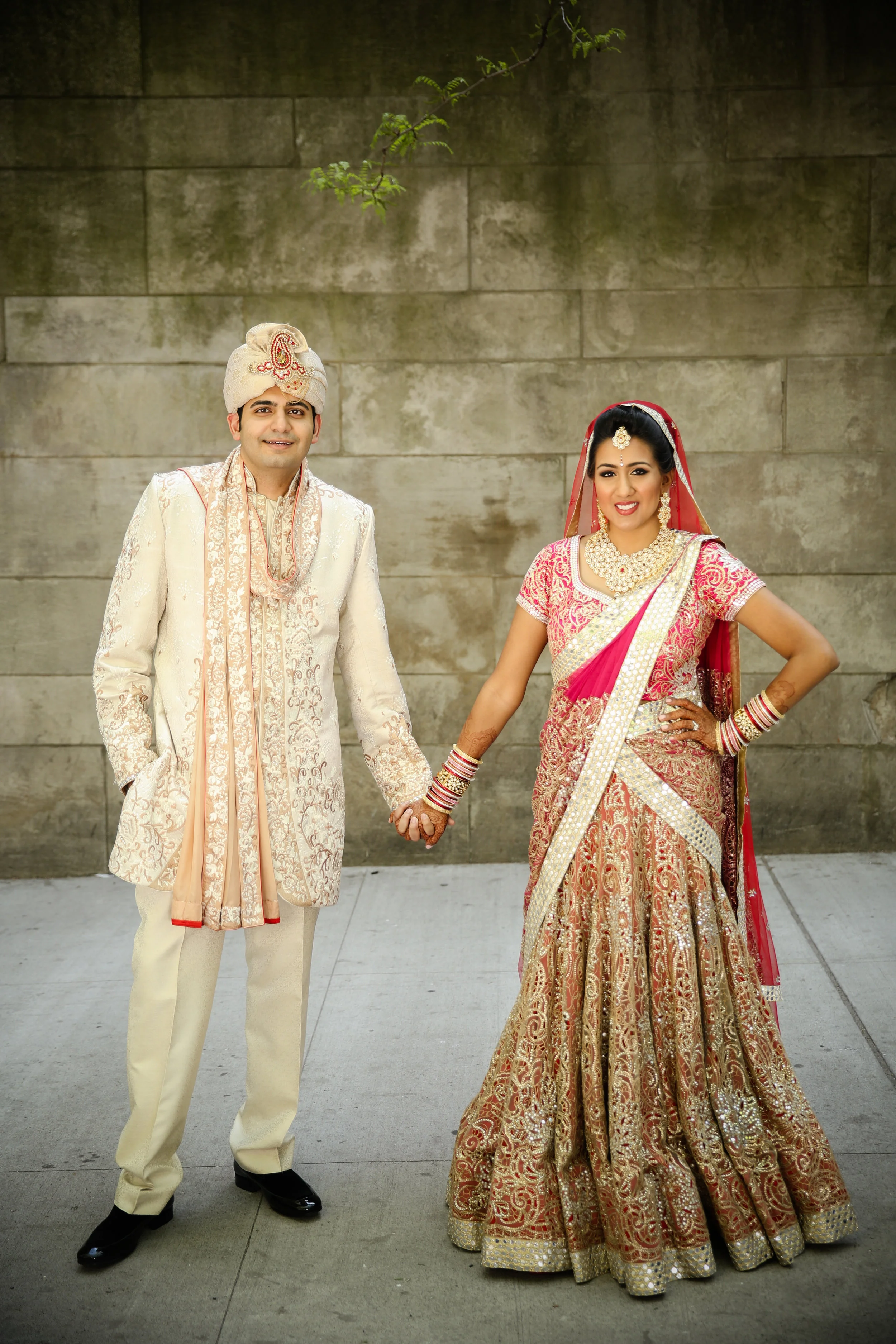 Indian Couple Holding Hands
