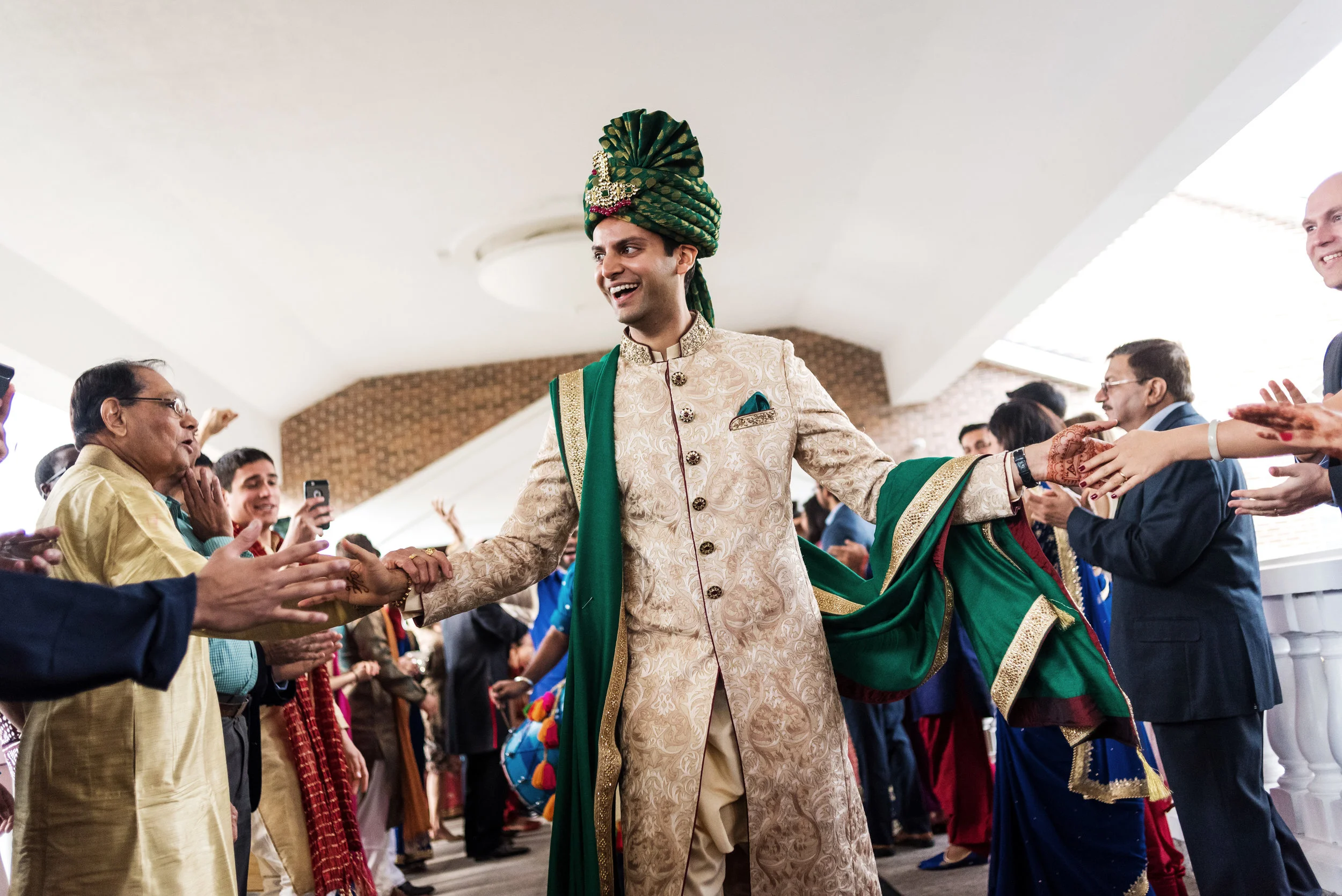 INDIAN GROOM AT WEDDING BARAAT.JPG