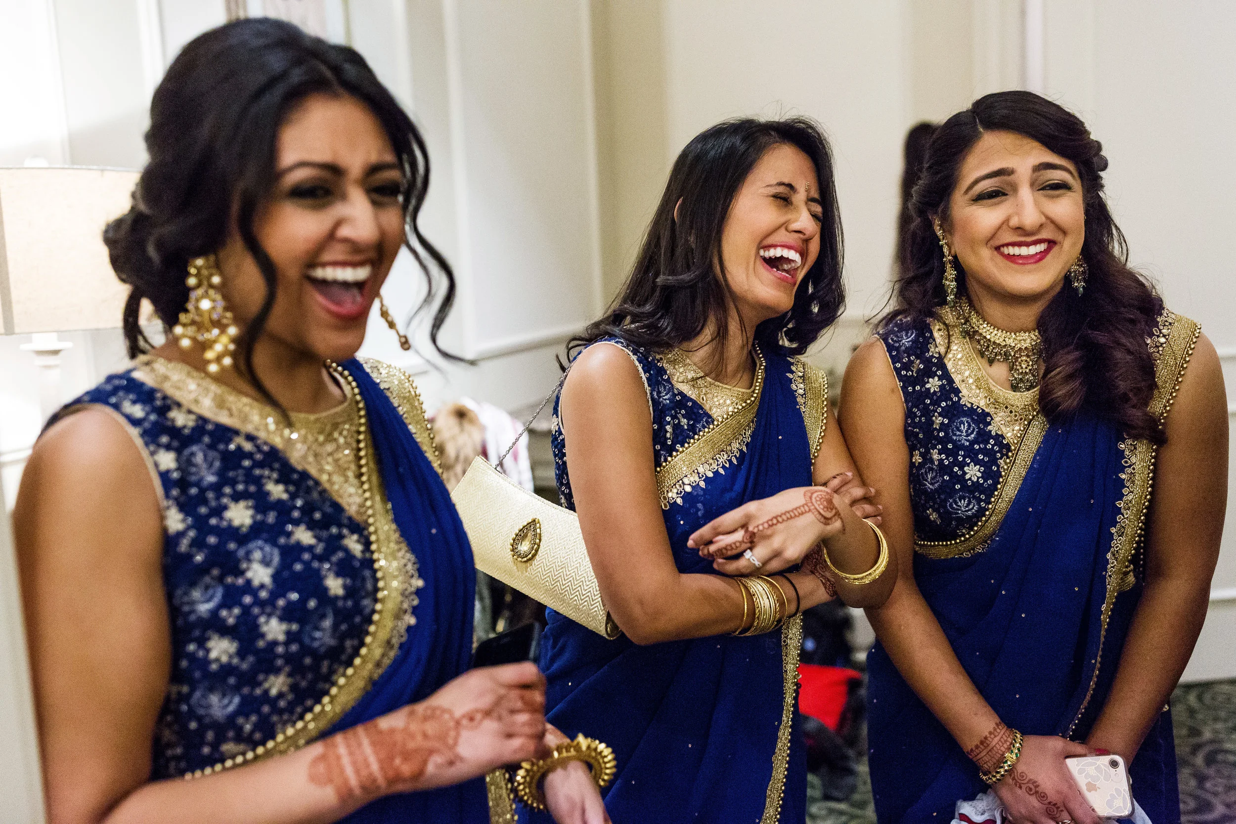 INDIAN WEDDING BRIDESMAIDS LAUGHING.JPG