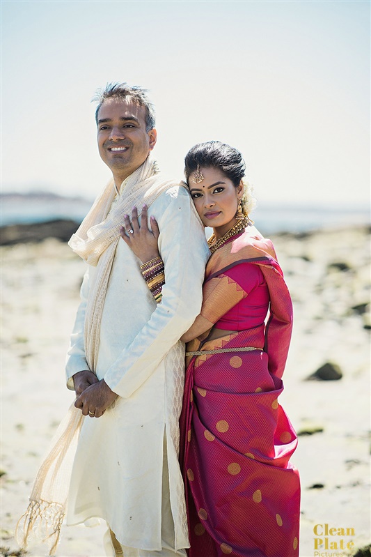 INDIAN WEDDING BRIDE AND GROOM CLOSEUP ON BEACH.jpg